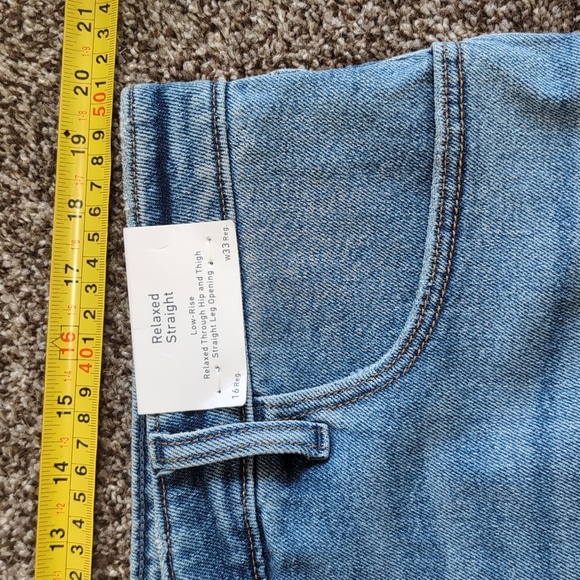 Hollister Relaxed Straight Leg Low Rise Jeans NEW Plus Size Oversized - Picture 3 of 11